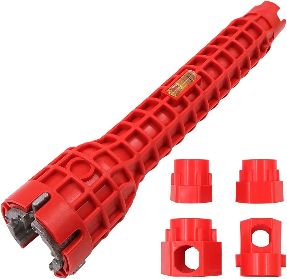 Kraansleutel 8-in-1 - Wastafelmoersleutelset 34 mm en 40 mm - Compact en versterkt - Ideaal voor krappe ruimtes - ShopVlot
