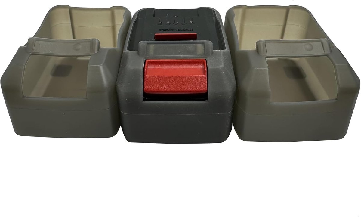 Siliconen beschermhoes voor Einhell 18V batterij - 10 x 9 x 8 cm - schokbestendig - beschermt tegen vallen - ShopVlot
