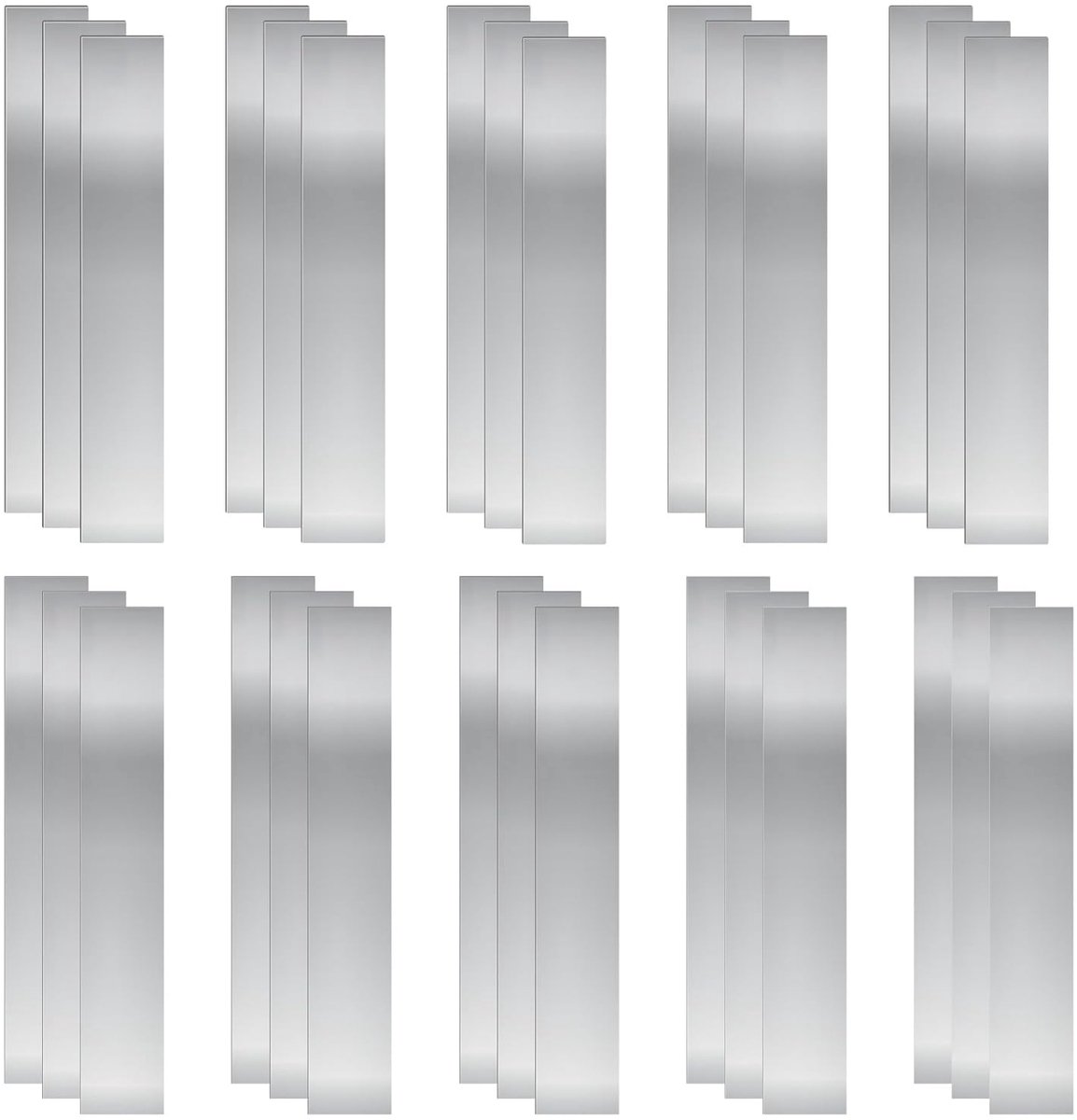Shimstock set 30 stuks 10 diktes - 304 roestvrij staal - precisiedisc en nivelleerinstrument - SnelShoppen