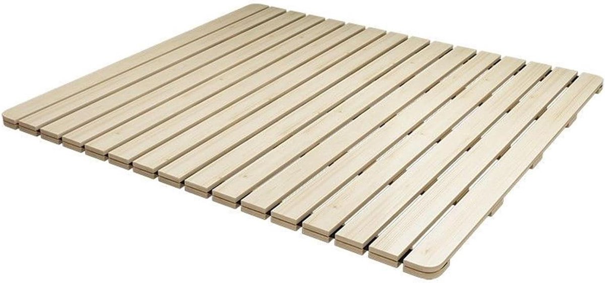 Houten Bedplank - Matras Steun - Slaapcomfort Verbeteren - Opvouwbaar Ontwerp - 70x190cm - Houtkleur