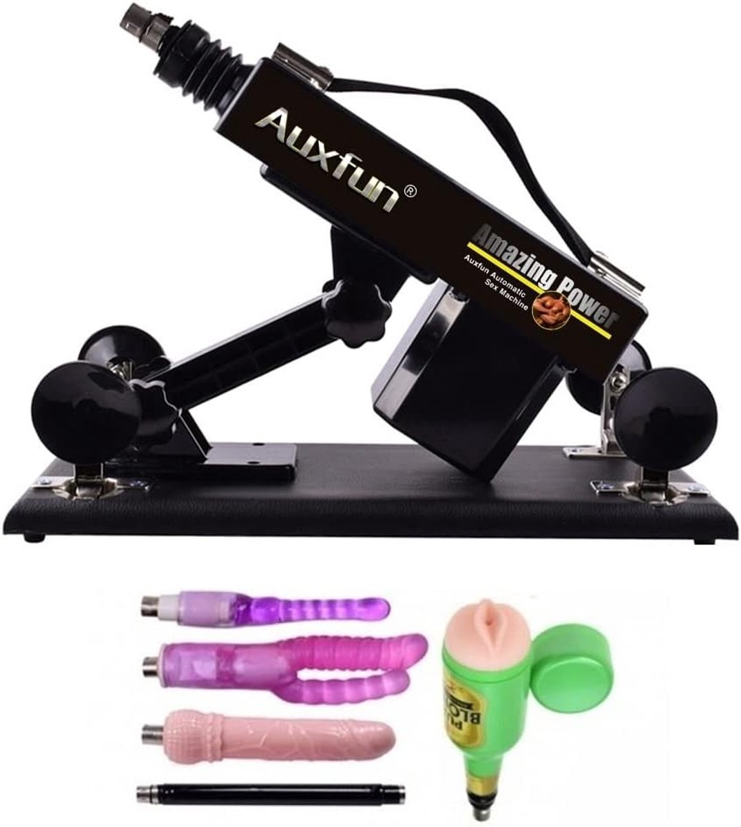 Sex machine met 5 accessoires - 450 slagen per minuut - zuignappen voor extra grip - ideaal voor beginners - SnelShoppen