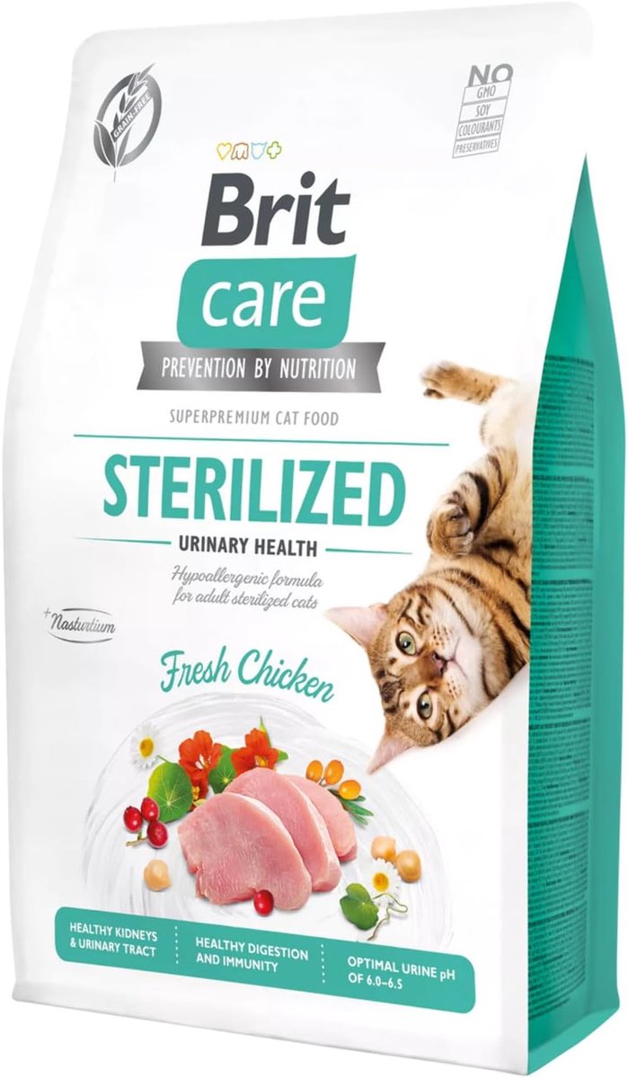 Katvoeding Grain Free 2 kg - Kip - Urinegezondheid - Ondersteunt blaasfunctie - SnelShoppen