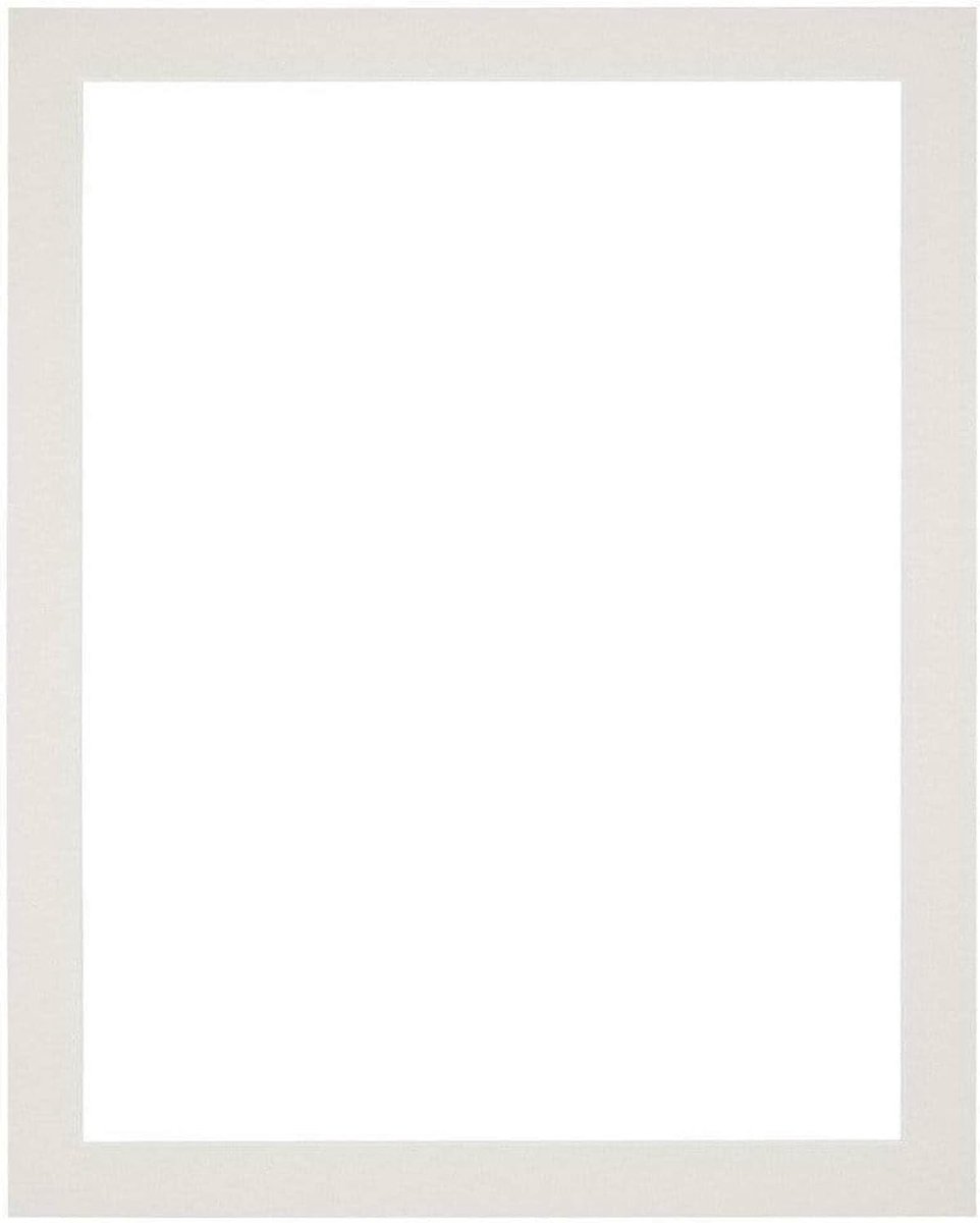 Passe-Partout lijst 40x50 cm - lichtgrijs - voor fotomaat 34x44 cm - ideaal voor presentatie - SnelShoppen