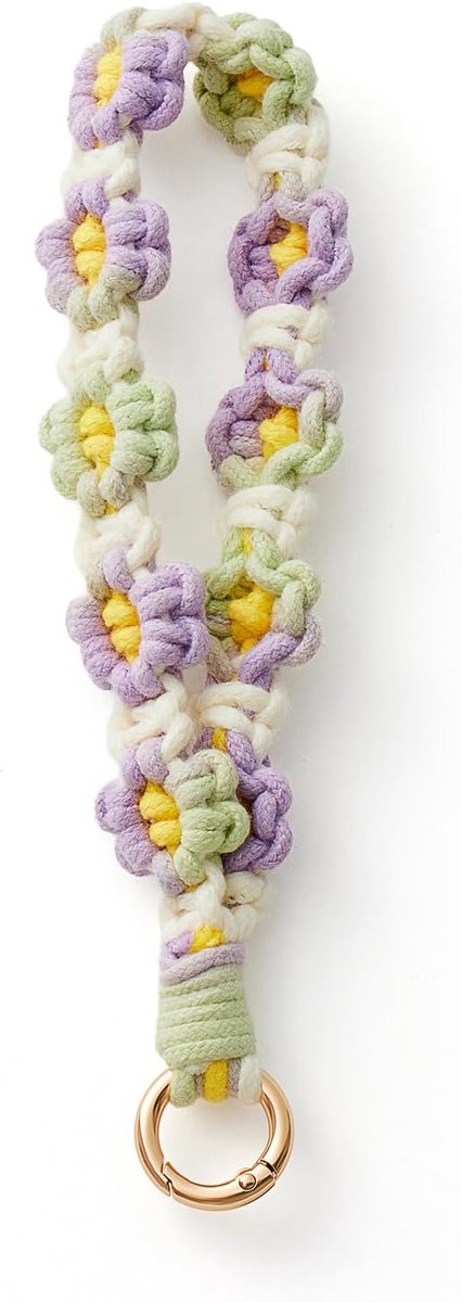 Macrame lint sleutelhanger Lanyard kaart sleutelhanger meisjes cadeau voor vrouw