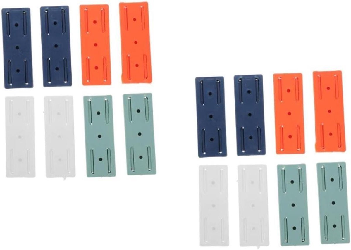 Stekkerdoos Houder - Muurbevestiging Kabelbeheer - Stopcontact Organiseren - Zelfklevend Geen Boren - 10 x 4 cm - Wit