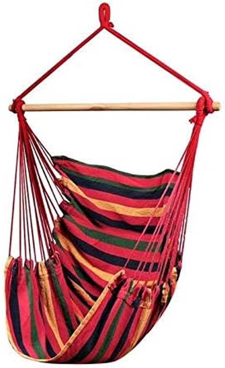 Hangmat Hangstoel - Schommelbed Stoel - Ontspannen Buiten - Ultralicht Opvouwbaar - 130x100cm - Geel