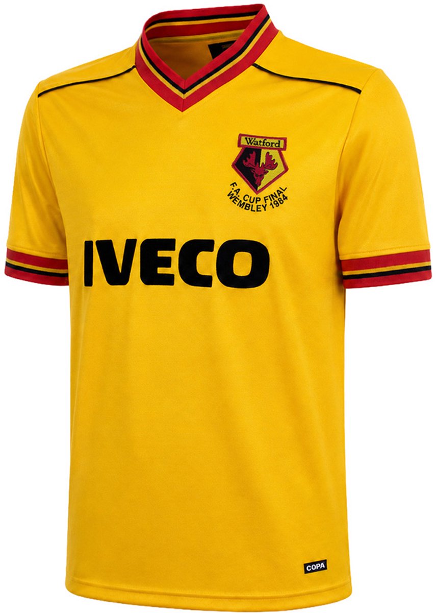 COPA Football - Watford FC 1983 - 84 - Retro Voetbalshirt - Heren - M - Geel