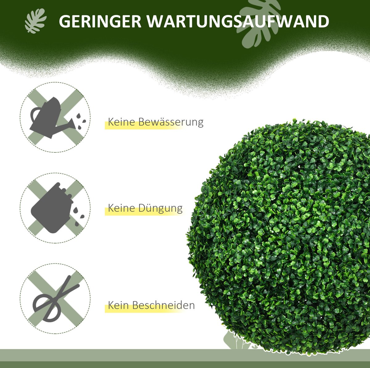 Kunstplant Realistische Buxusbol 50 Cm Van Kunststof Groen 2 Delig Voor Binnen En Buiten Decoratie Met Natuurlijke Uitstraling
