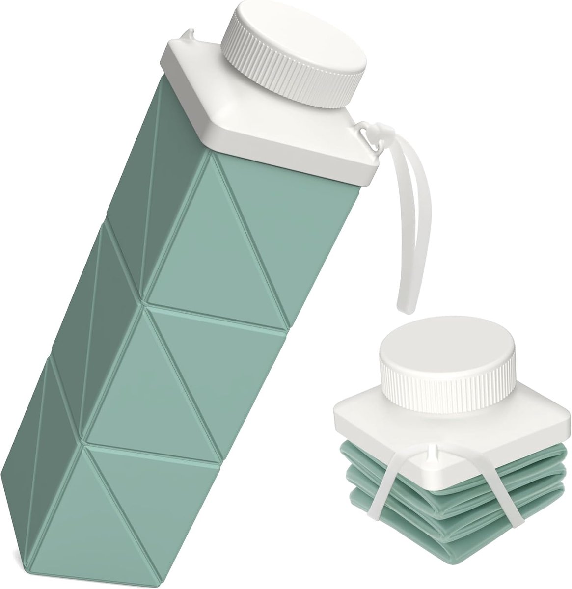 Waterflessen van 720 ml, opvouwbare waterfles voor reizen, draagbaar, licht, lekvrij en herbruikbaar voor reizen, kamperen, wandelen, yoga, sport, outdoor, school, kantoor, 1 stuk