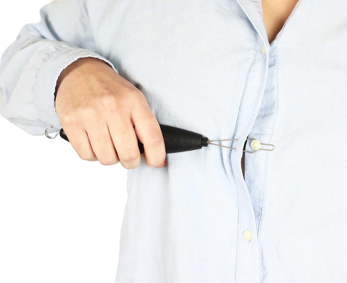- Knoophaak & Rits Pull (2 in 1), Knoophaken voor Overhemden met Dikke Handgreep, Verbandhulpmiddelen voor Artritis, Knoophaak en Ritssluiting, Zipper Hook Helper, Button Hook Device