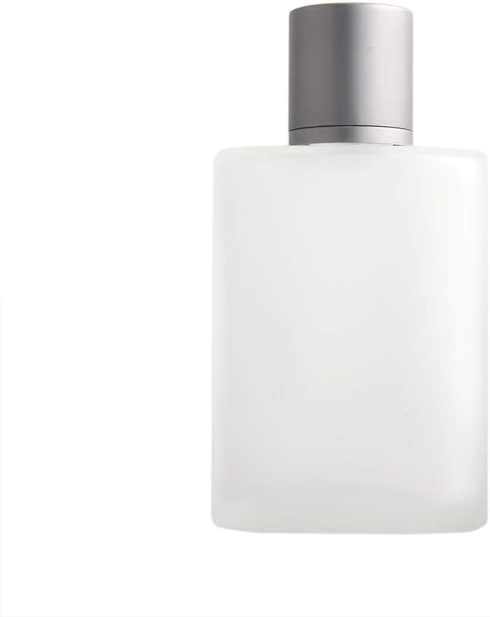 melkglas 100 ml navulbare verstuiver voor dames en heren zilvergrijs