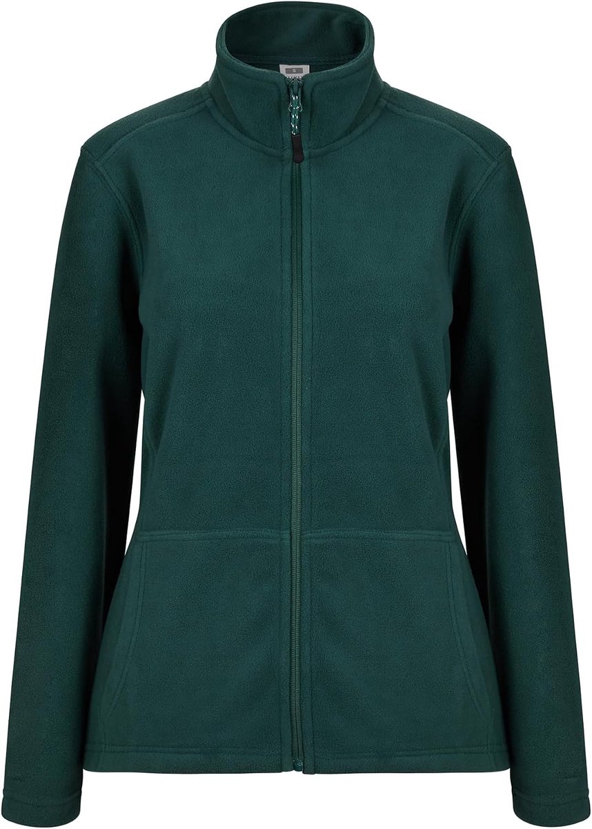 Perth Woman fleecejack voor dames, donkergroen, maat S, Groen, S