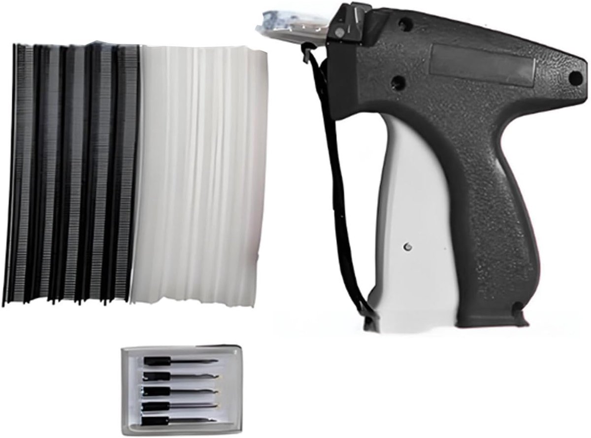 Clothing Fixer Mini Stitch Zoom Gun Micro Stitch Tool voor Eenvoudig Reizen op Reis met een Sterke Metalen Binnenkant (BLACK)