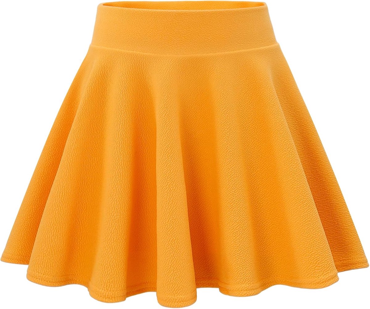 Skorts voor meisjes, zwarte schoolrok 9-14 jaar, ruches geplooide hoge taille, stretch, effen rok met ingebouwde shorts, zomerkleding rood wit roze