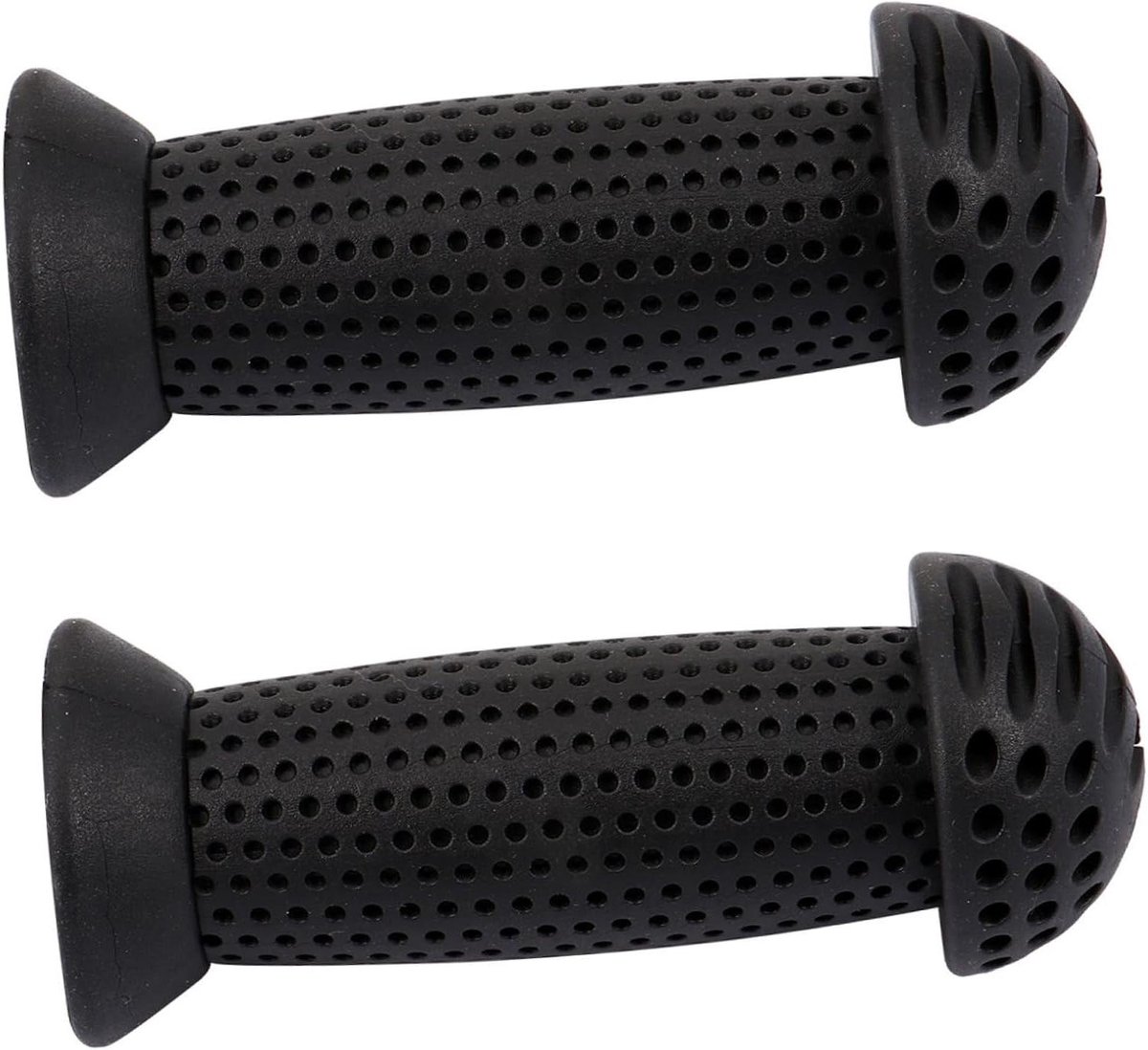 Kinderfiets Handvatten - Stuurgrepen Fiets - Veilig Fietsen - Antislip Siliconen Gel - 10x4CM - Zwart