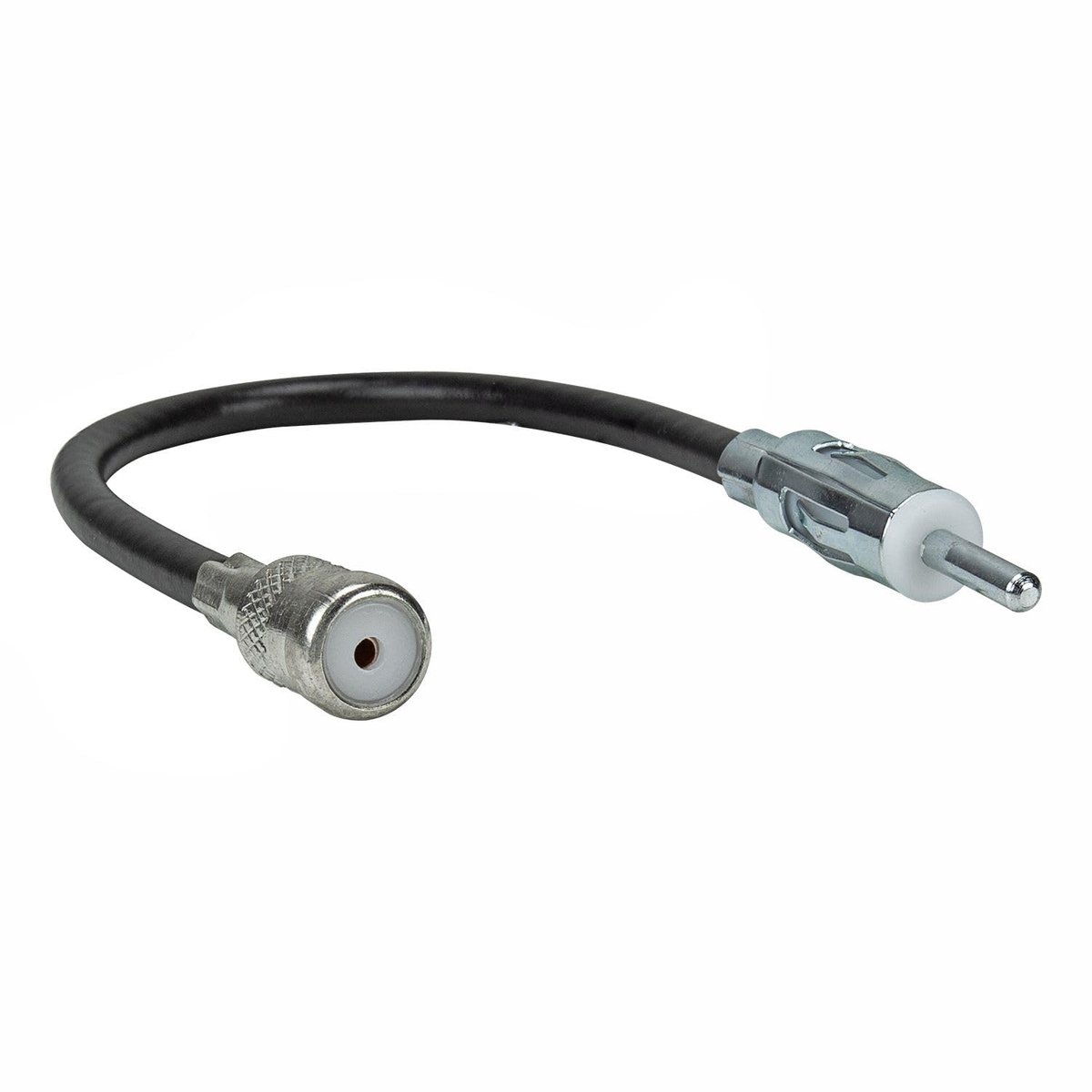 Tomzz Audio 1500-008 Antenneadapter din-stekker (m) naar iso-koppeling (f) met kabelverlenging ca. 20cm