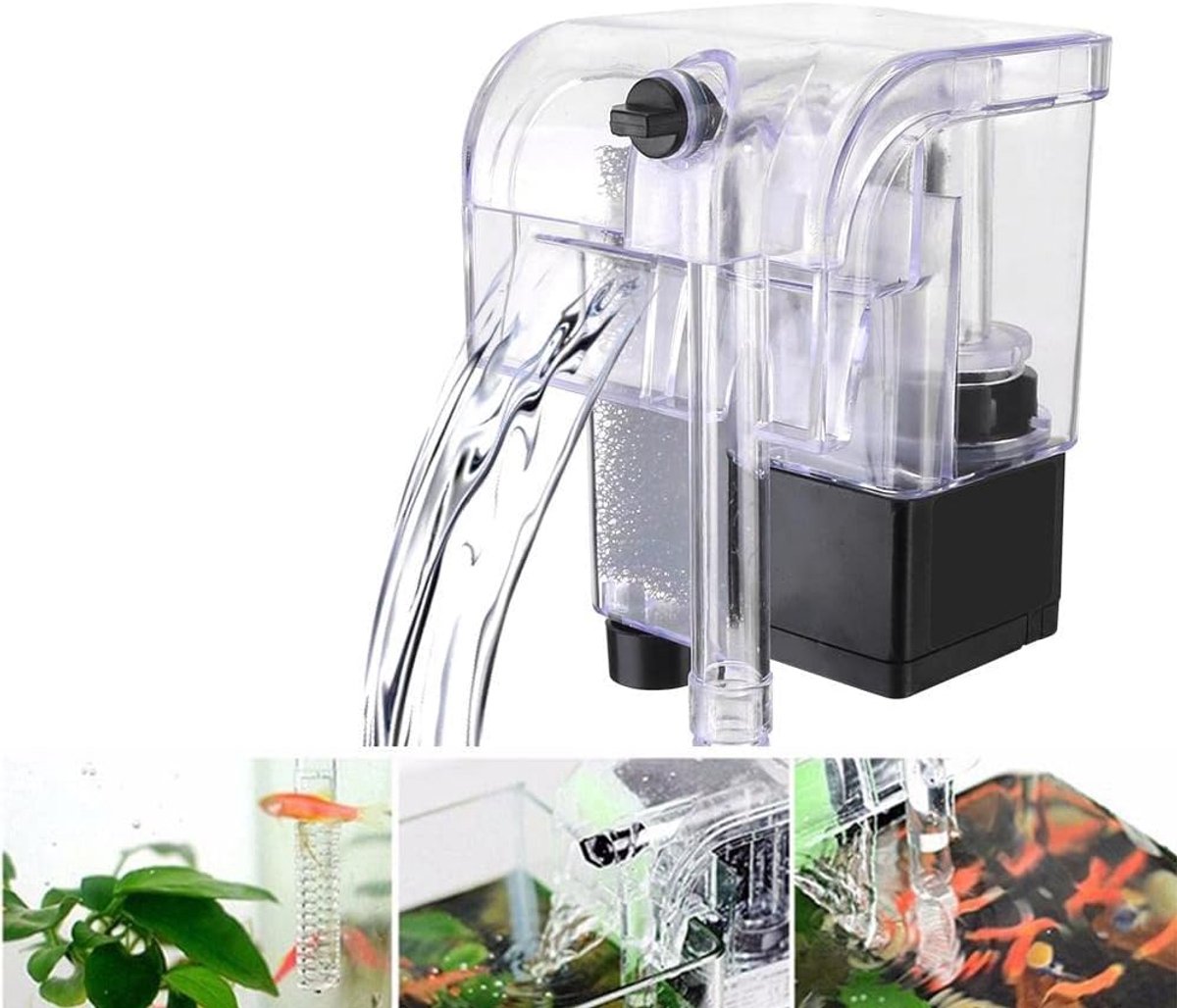 Waterval Filter Aquarium Aquarium Opknoping Filter Aquarium Filter Dompelpomp Zuurstof