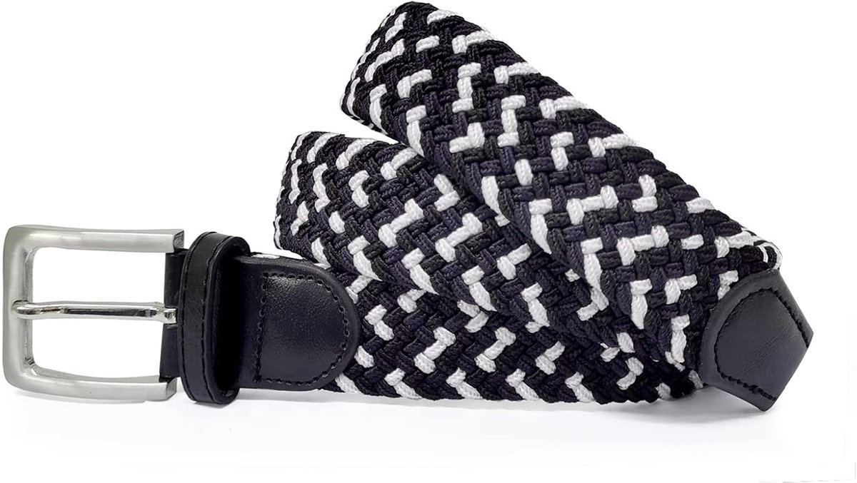 Unisex elastische stoffen riem gevlochten stretchriem rekbare riem voor dames en heren