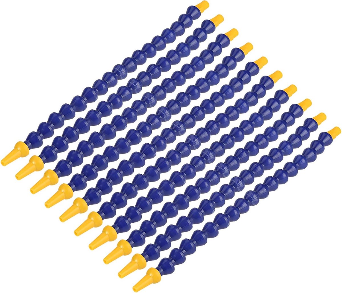 10 stks Flexibele Plastic Water Olie Koelvloeistof Pijp, 1/8BSPT Draad Slang, voor Draaibank, Frezen, CNC Machine