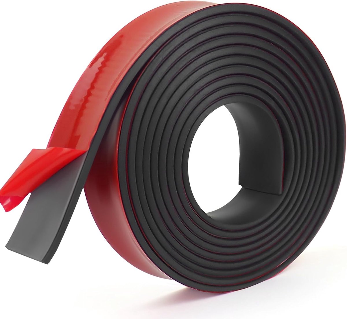 rubberen strip, zelfklevend, 25 mm (b) x 3 mm (T) x3 m (L) rubberen plaat, massieve strip voor afdichtingsvloer, ondersteuningen, vloerbescherming, ambachten, pads, doe-het-zelf