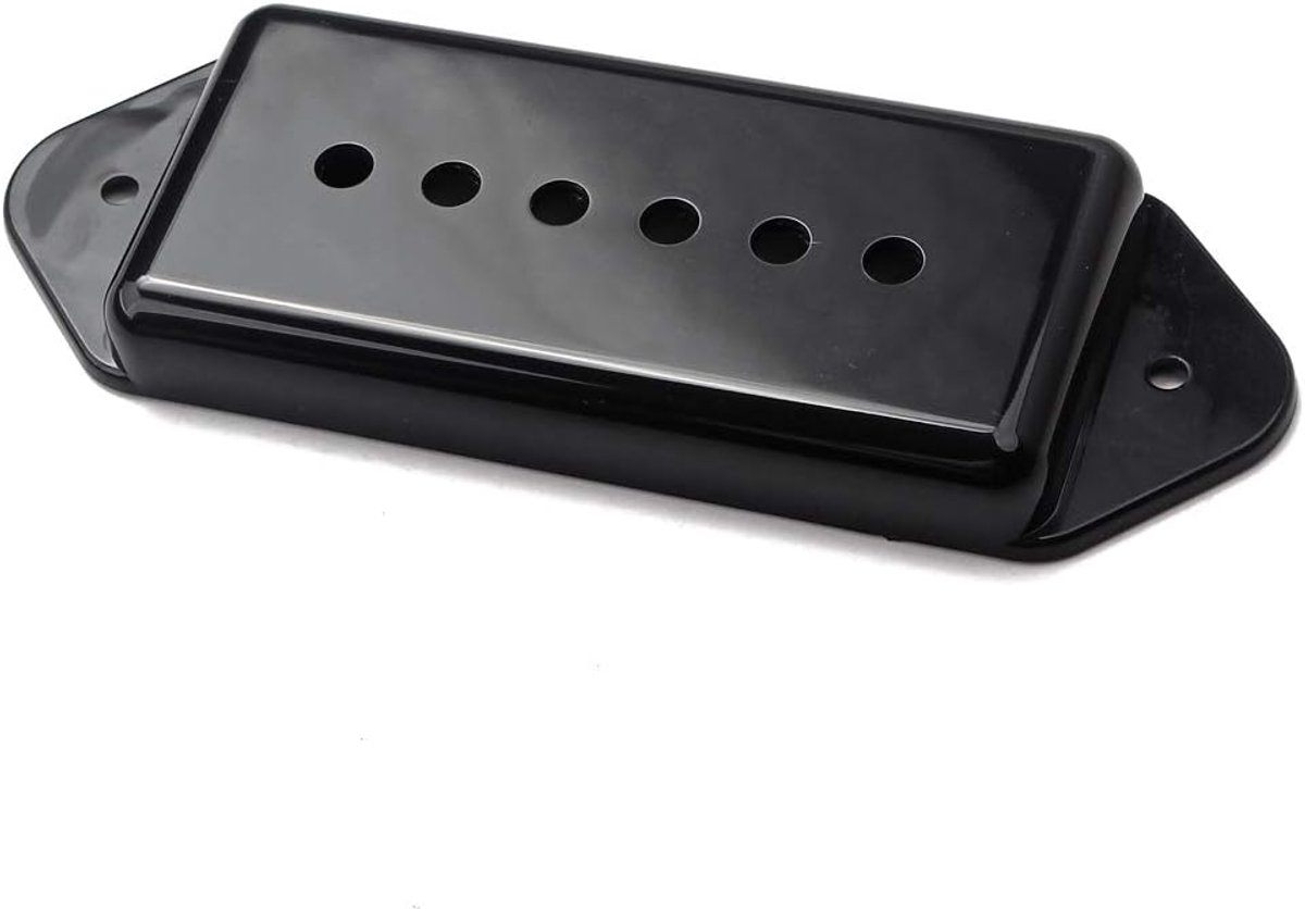 Hals Zwart 1 Set Pickup Cover Hond Oor Soapbar Enkele Coil Voor P90 Stijl Elektrische Gitaar Onderdelen Accessoires