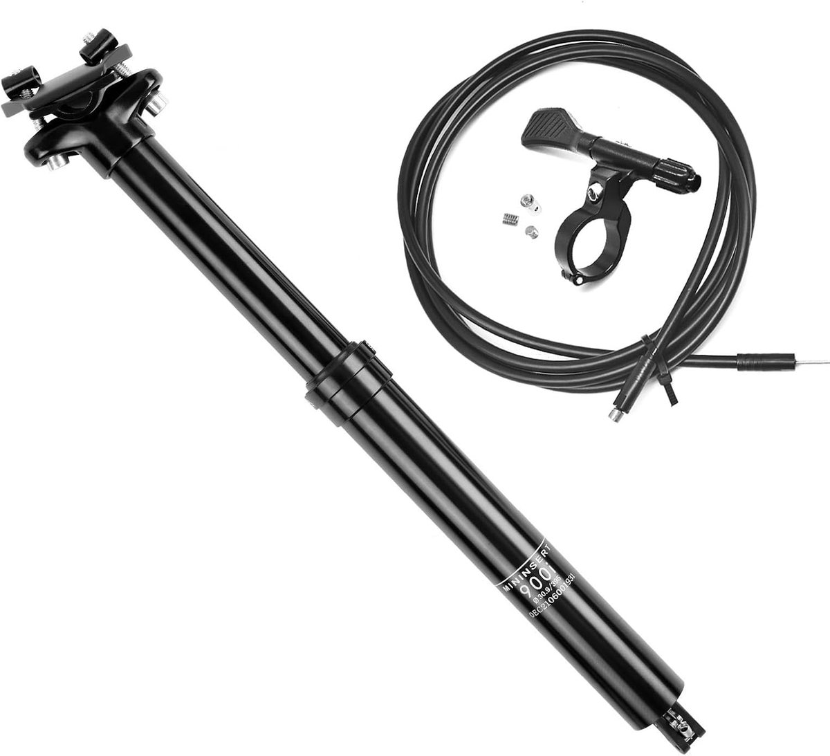 Dropper Sattelstütze, MTB Hydraulische Erwachsene Teleskopsattelstütze, 30,9/31,6mm Hoge Aluminiumlegierung voor Fahrrad MTB BMX, 395mm/345mm Länge