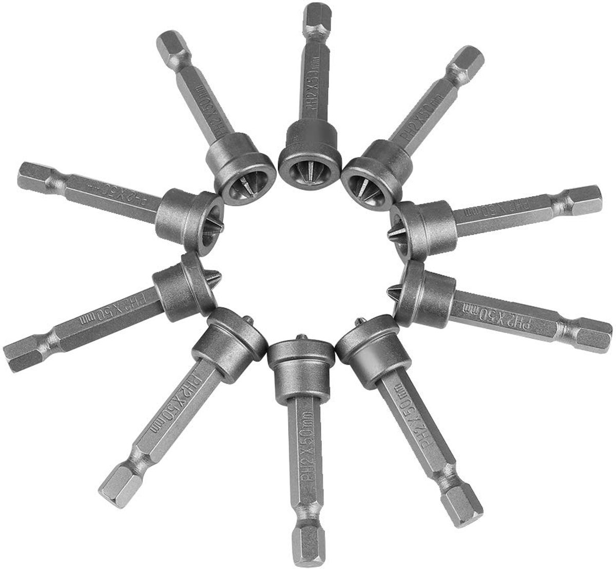 Bit, 10 stuks Placo Schroevendraaierbits, Schroevendraaier Bit, Hex Shank 50 mm, Magnetische Schroevendraaier Bits, Voor Gipsplaat Lokaliseren Chroom Vanadium Staal