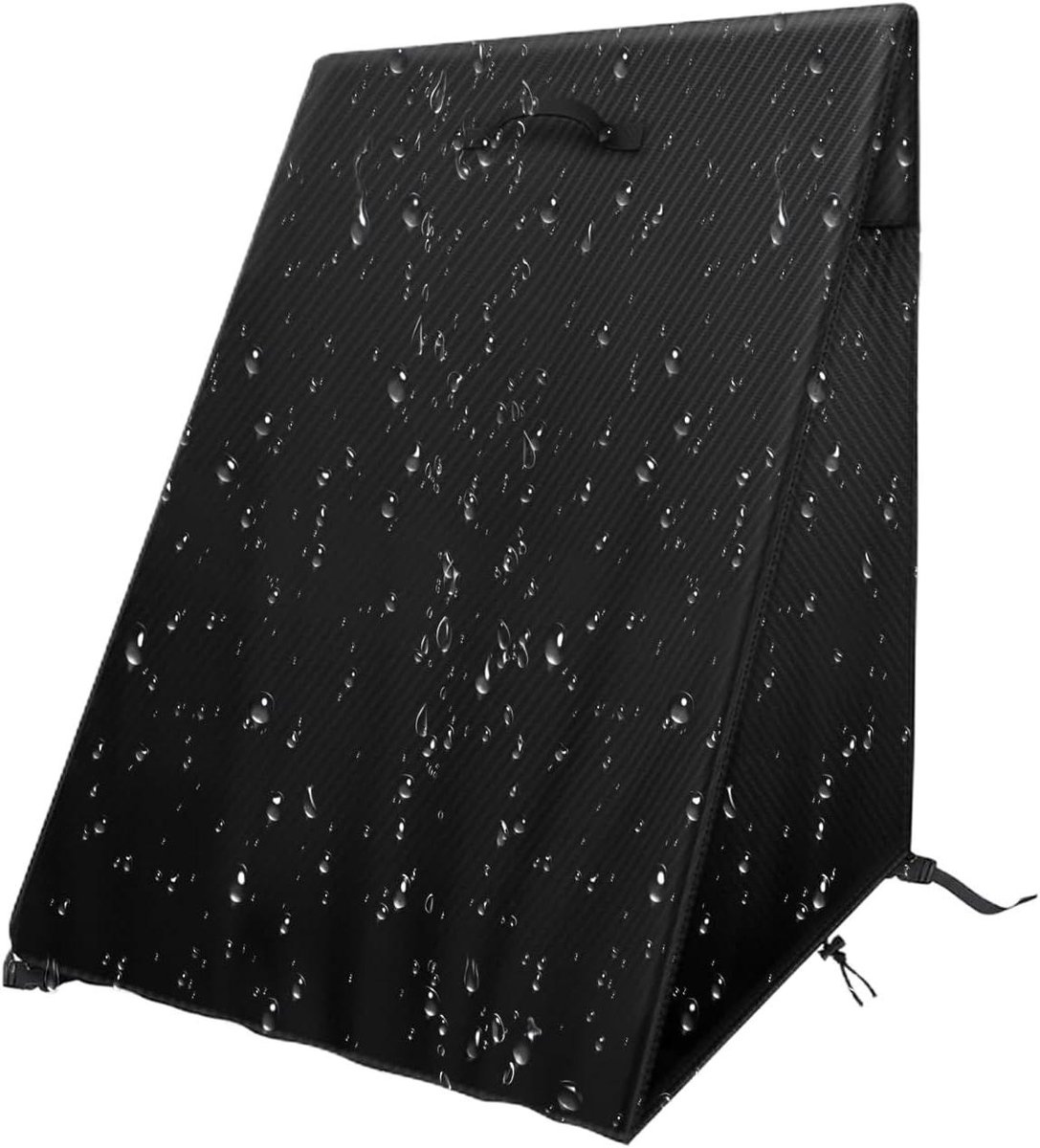Hoes Waterslangwagen - Beschermhoes Slanghaspel - Tuin Opbergen - Dubbellaags Oxford Doek - 39x28x39 Inch - Zwart