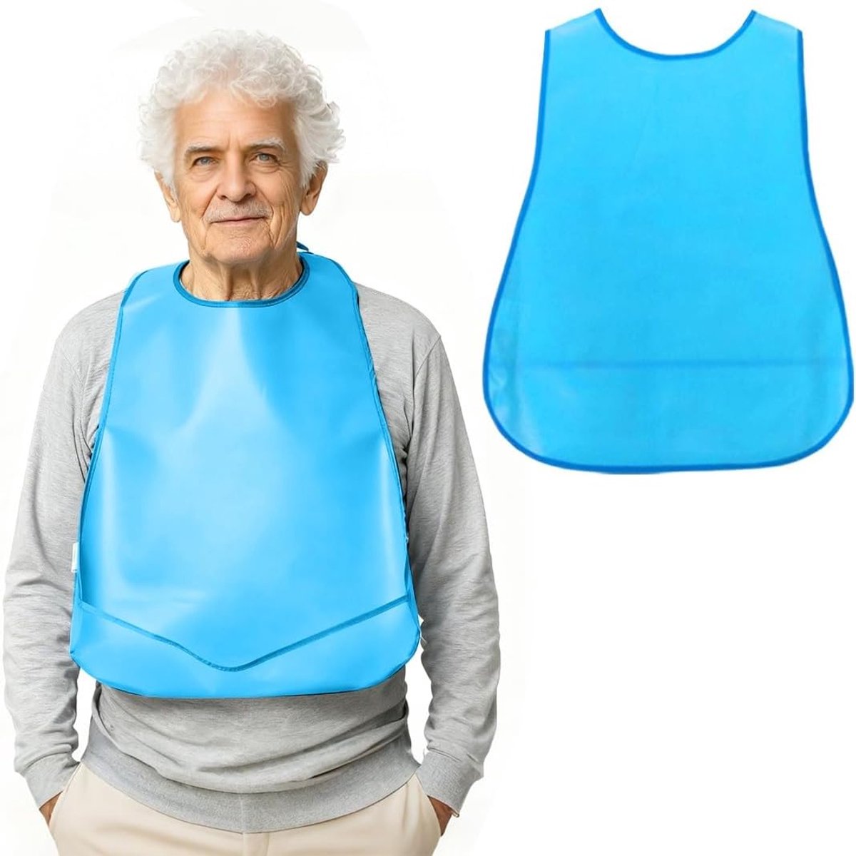 Slabbetje voor volwassenen - silicone - waterdicht - ideaal voor senioren - SnelShoppen