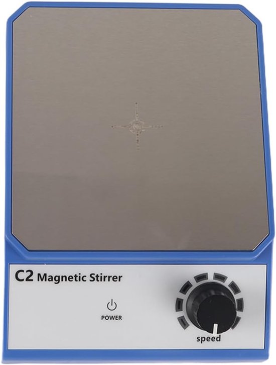 Magneetroerder - Magneetmixer Roerder - Vloeistoffen Mengen - Stabiele Metalen Plaat - 2000 ml - Grijs — afbeelding 4