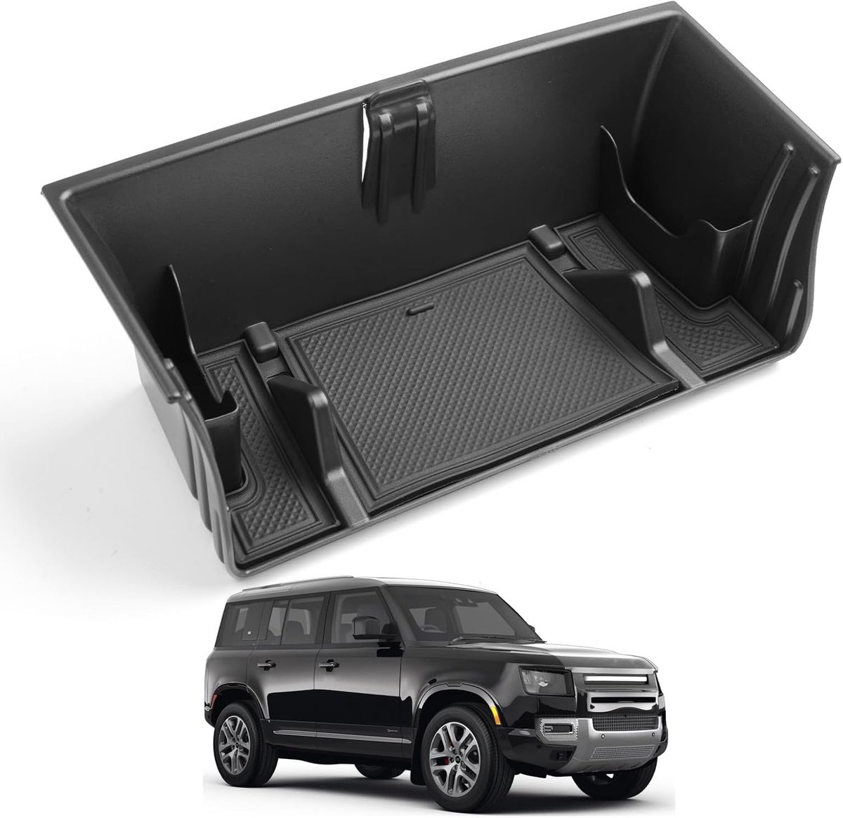Opbergvak in de middenconsole voor Land Rover Defender 90, 110, 130, 2023, 2024, opbergruimte in de armleuning, met - ShopVlot