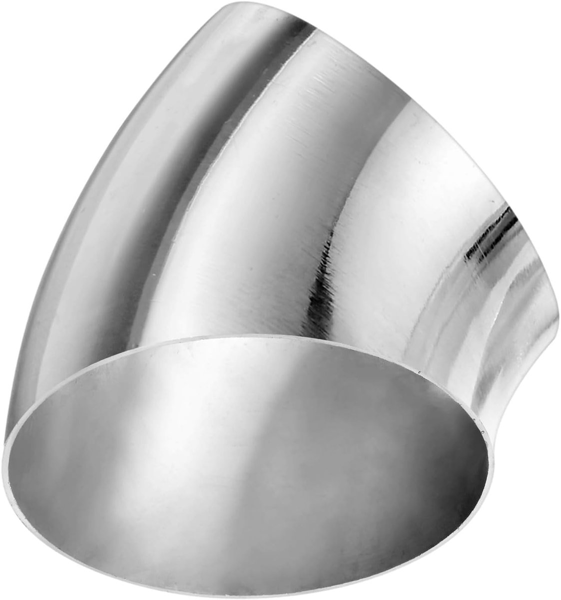 OD 4 Inch 45 Graden Bocht Elleboog, Verdikte 1.5 mm 304 Roestvrijstalen Uitlaat Elleboogpijp, Trapleuning Bocht, Hoogte 105 mm