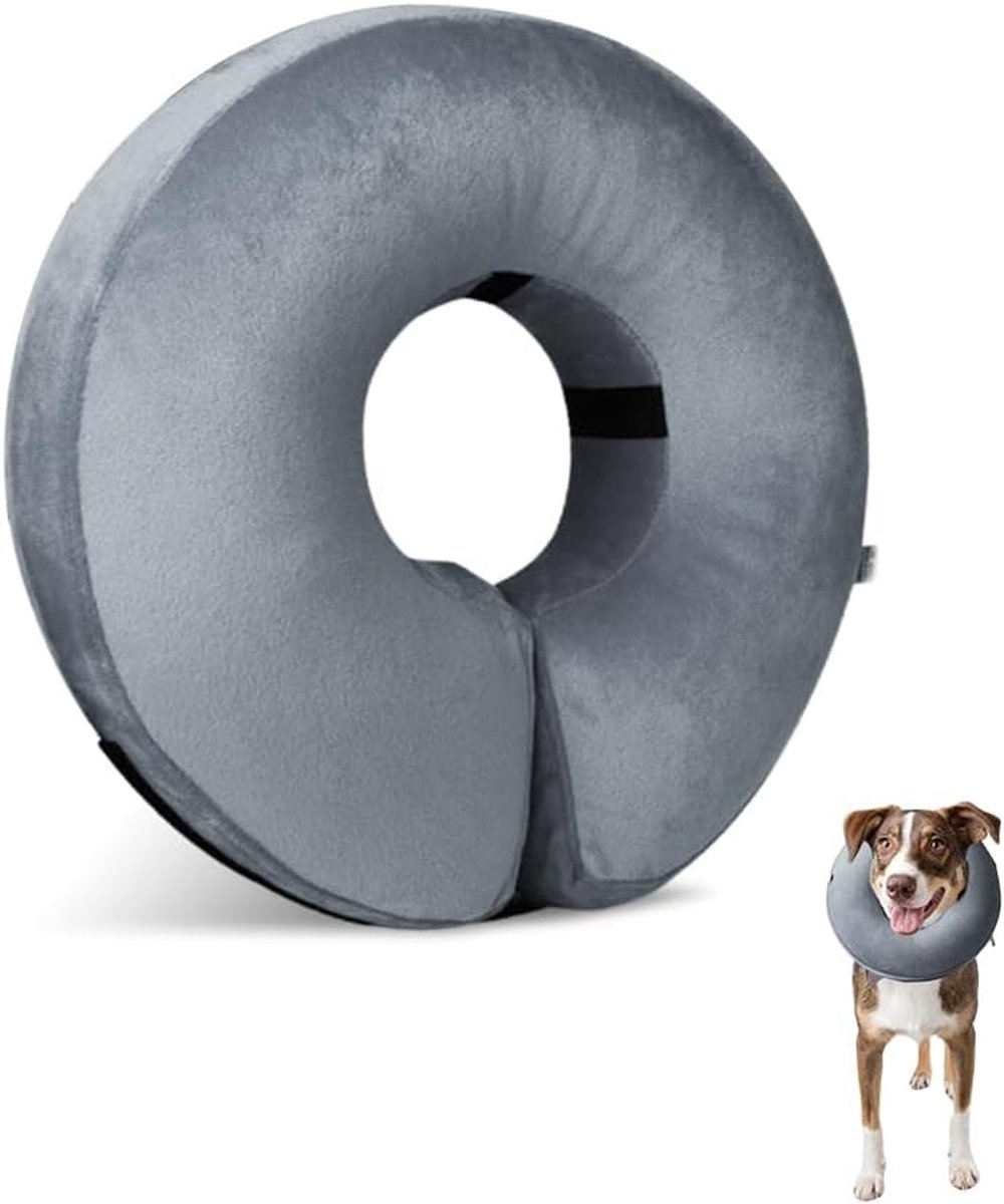 Beschermende halsband voor honden, zachte kattenhalsband, verstelbare donut voor honden, krabherstelhalsband, orthopedische halsband voor honden, postoperatiehalsband voor katten,