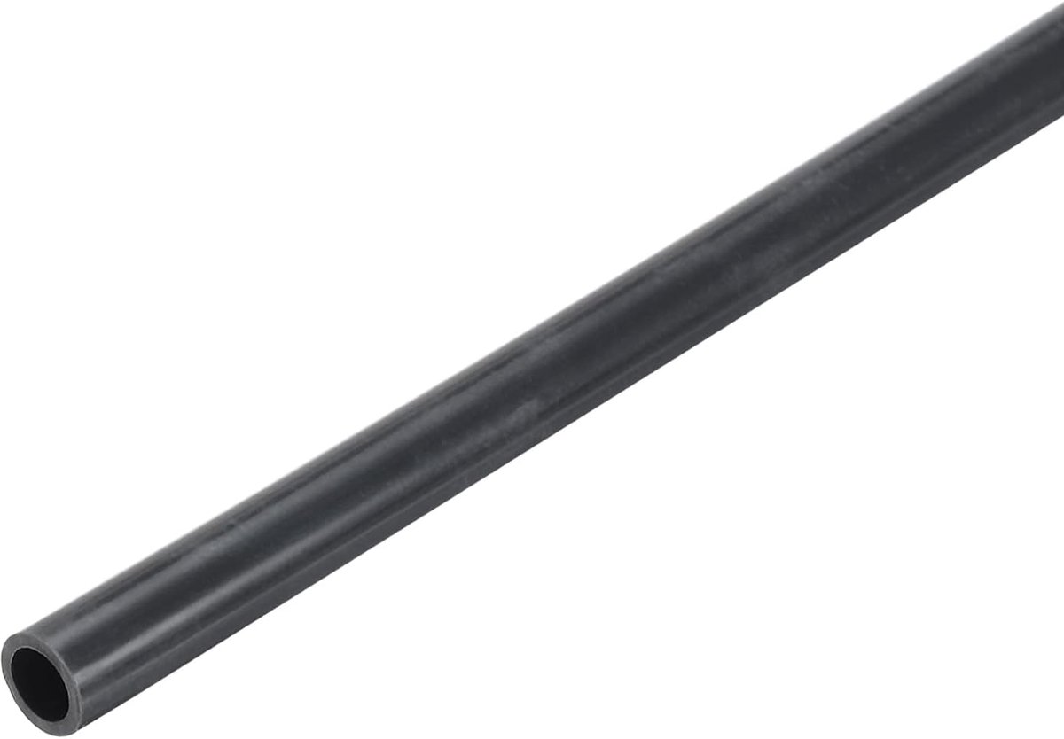 PVC buis, 2 stuks, diameter 5 mm, lengte 300 mm, ronde kunststof buis voor tuin, aquarium, waterleiding, kabelgoot, ventilatiebuis (diepgrijs)
