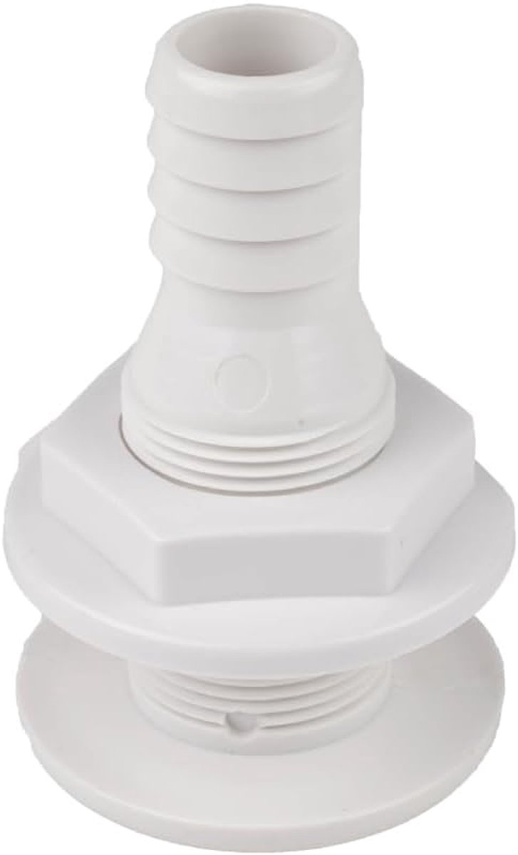 Thru Hull Connector, 3/4 "Thru Hull Fitting ABS Pomp Afvoerslang Fitting voor Boten Mariniers