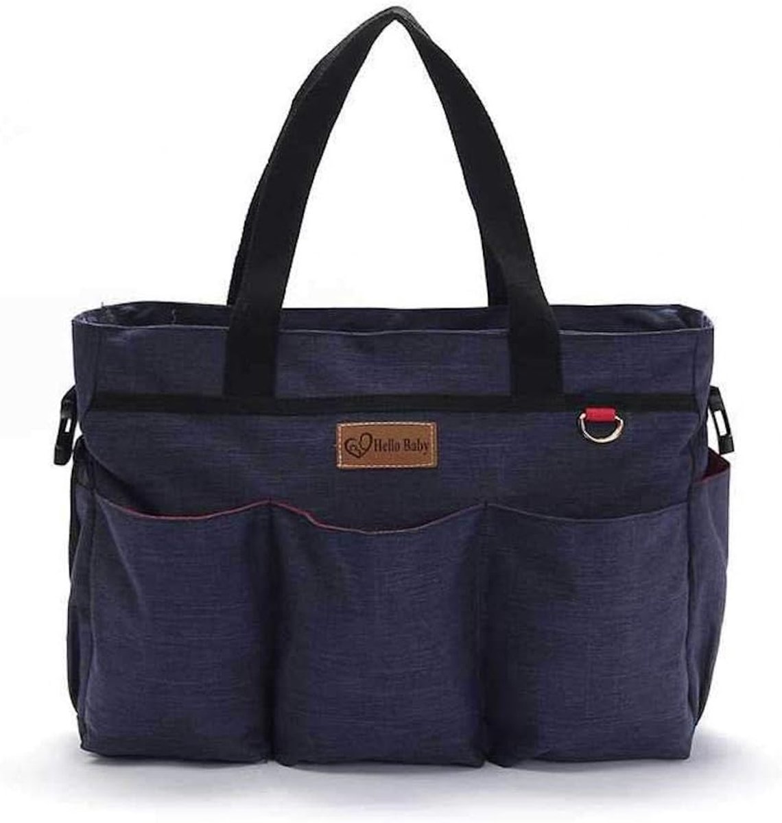 Luiertas schoudertas - Blauw - Inclusief verschoonmat en fleshouder - Ideaal voor jongens/meisjes - SnelShoppen