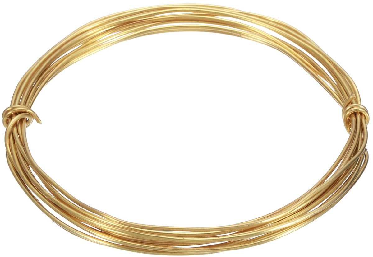 Draad 18 gauge 1 mm voor creatieve vrije tijd, 3 meter lang, rond, flexibel en vormbaar voor juweliers, voor het maken van sieraden, modelbouw en decoratie