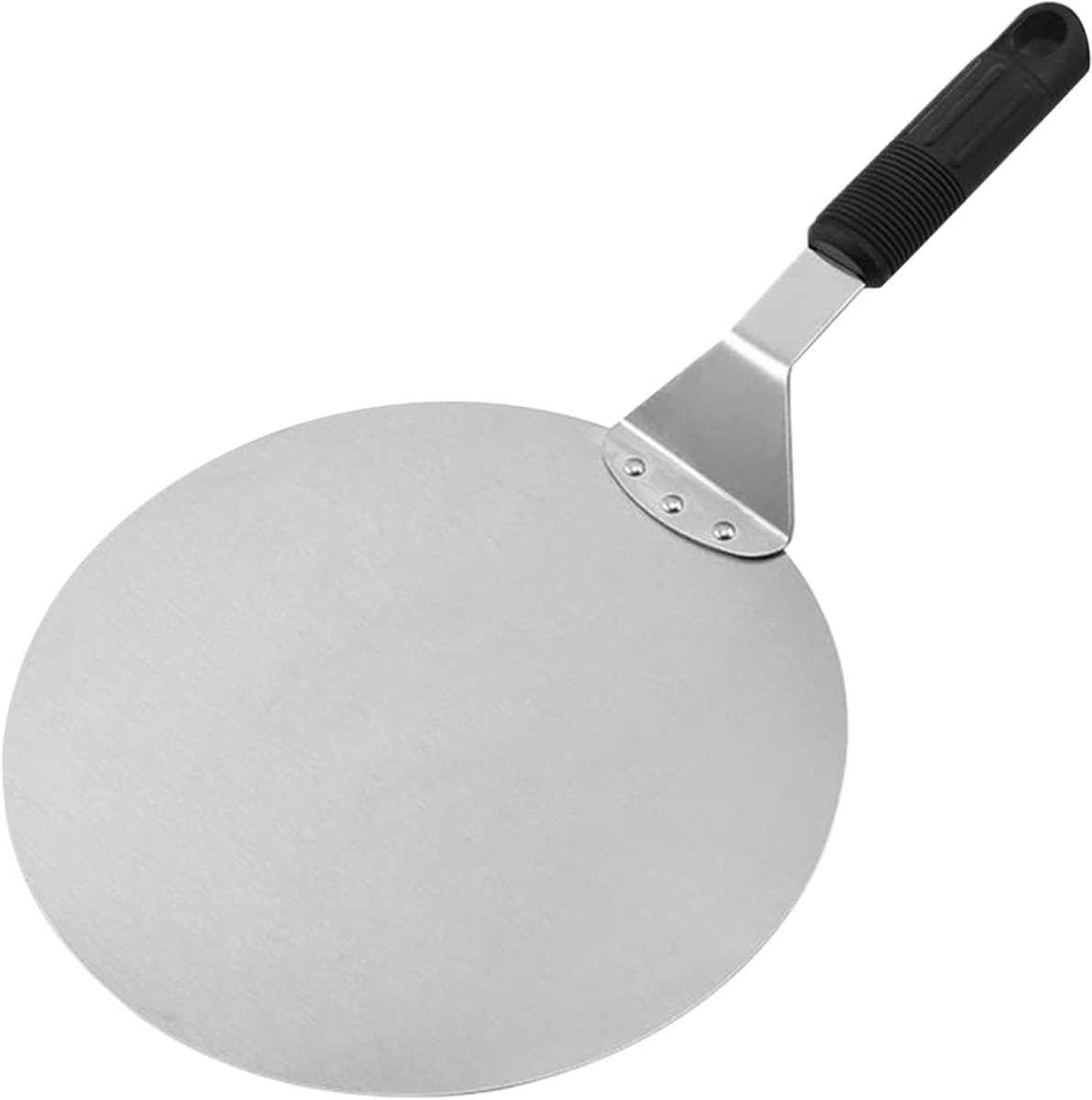 Pizzaschep, pizzaschep van roestvrij staal, rond gereedschap voor het uitrollen van en serveren van taarten voor keuken, thuis, restaurant