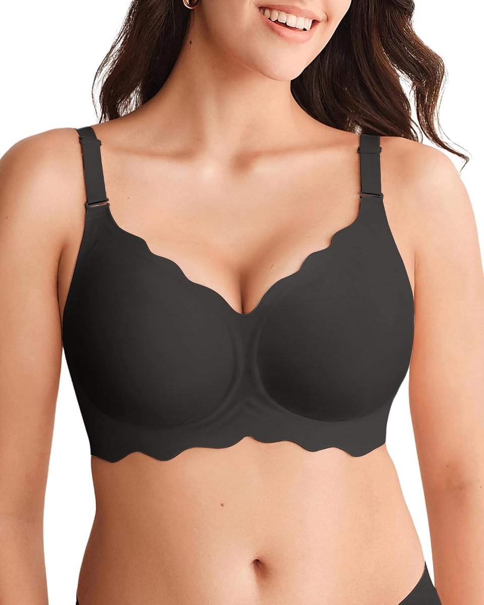 Gladde beha voor dames, zonder beugel, diepe V-hals, push-up, bralette, zacht, comfortabel, bustier