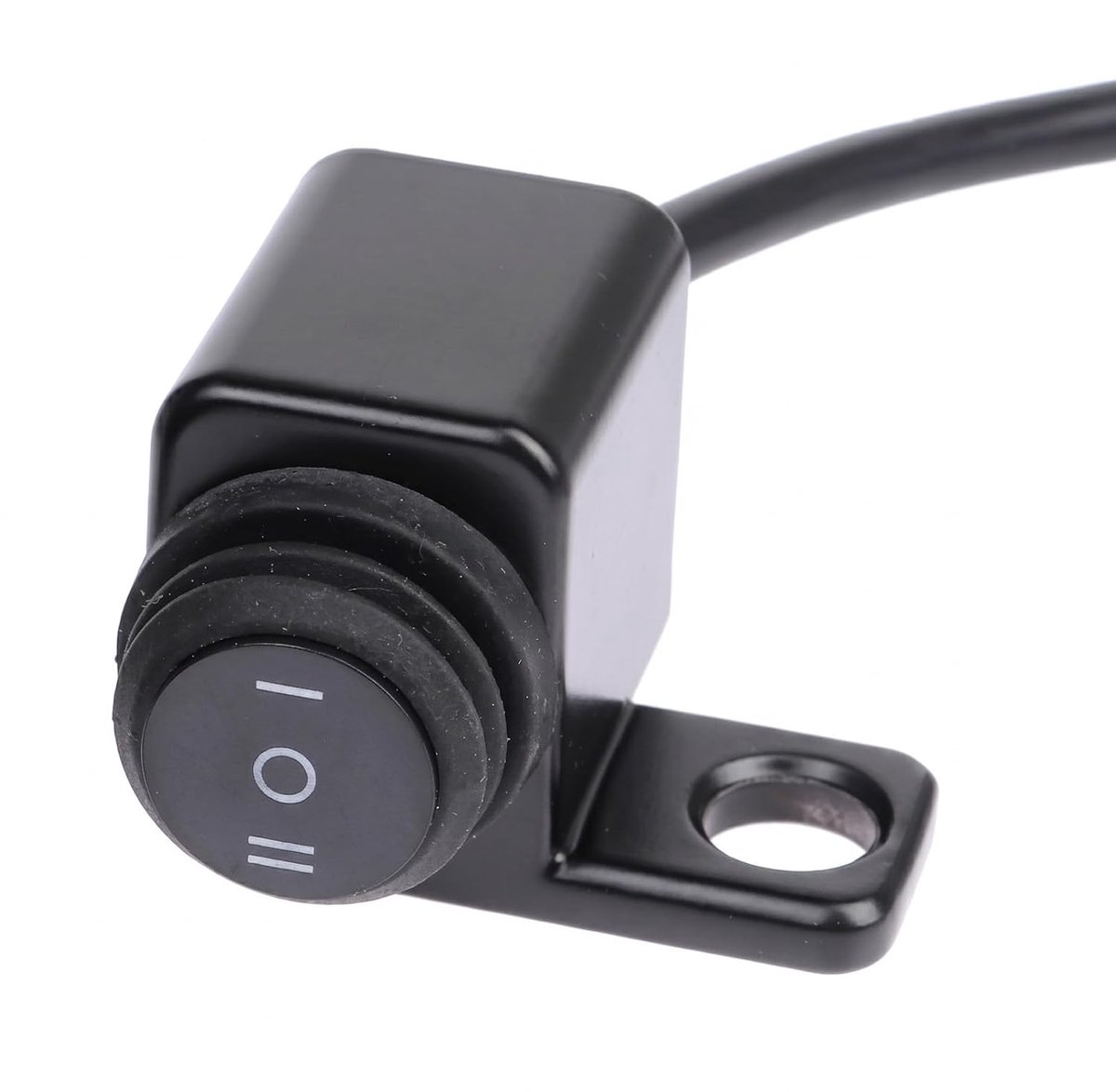 1 stuk 12 V 15 A CNC-motorschakelaar, waterdicht, aan/uit schakelaar met stoplichtschakelaar, motorfunctie, aan/uit-bediening voor koplampen, grootlicht, extra ledlampen