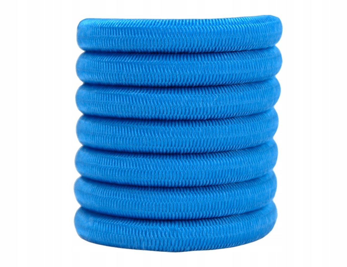 Blauw elastisch expanderkoord, 8 mm dik