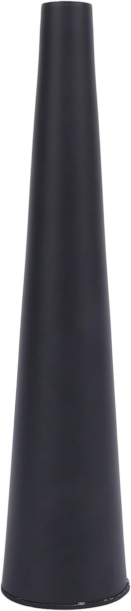 Vaas zwart smal - stevige metalen houder - moderne gothic stijl - perfect als trouwcentrum - ShopVlot