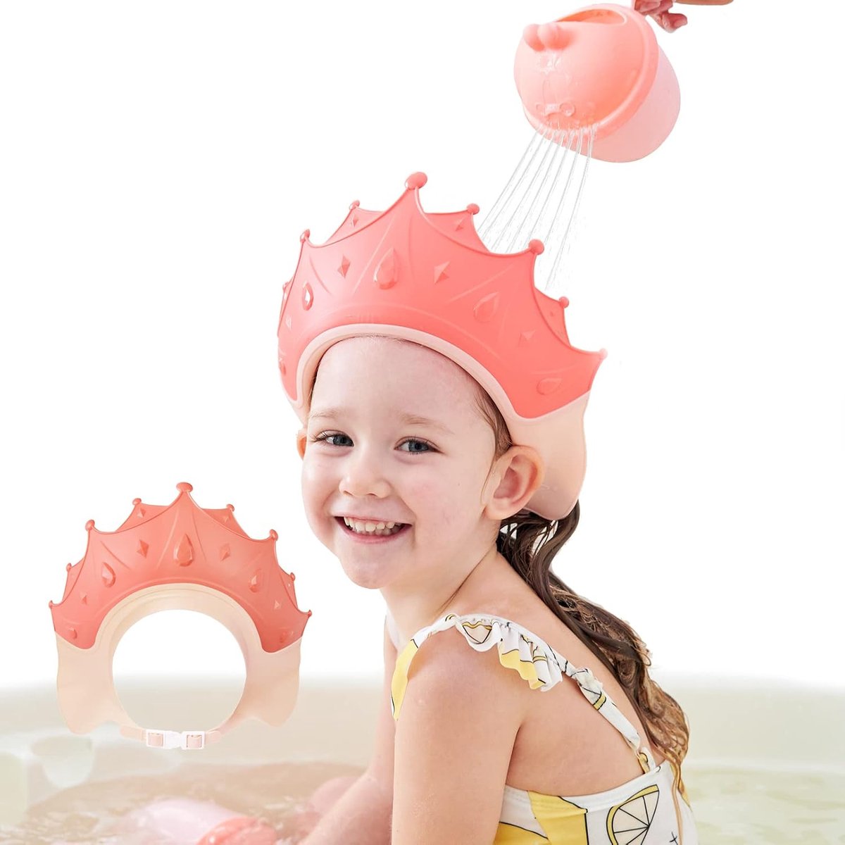 Shampoo bescherming voor kinderen - douchekap voor kinderen - schattige kroonvorm - maakt badderen leuker - ShopVlot