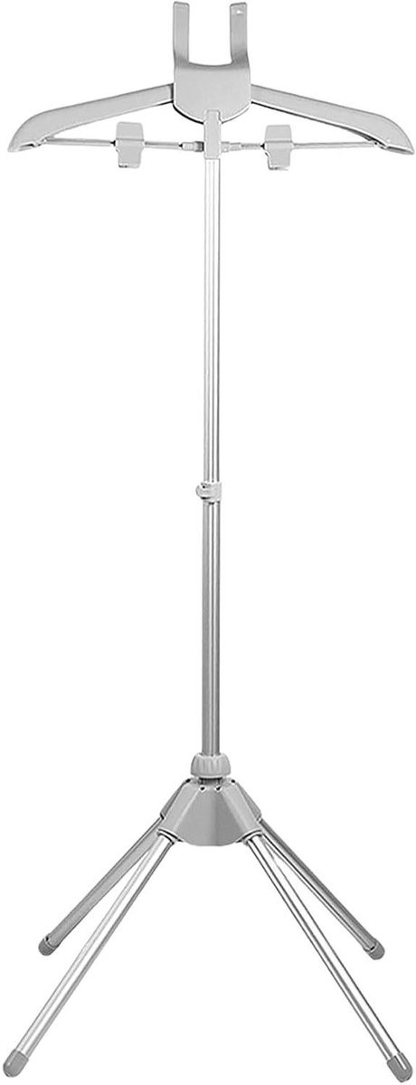 Kledingstoomrek - Stoomstrijkrek Stomer - Kreukels Verwijderen - Inklapbaar - 85-160 cm - Grijs