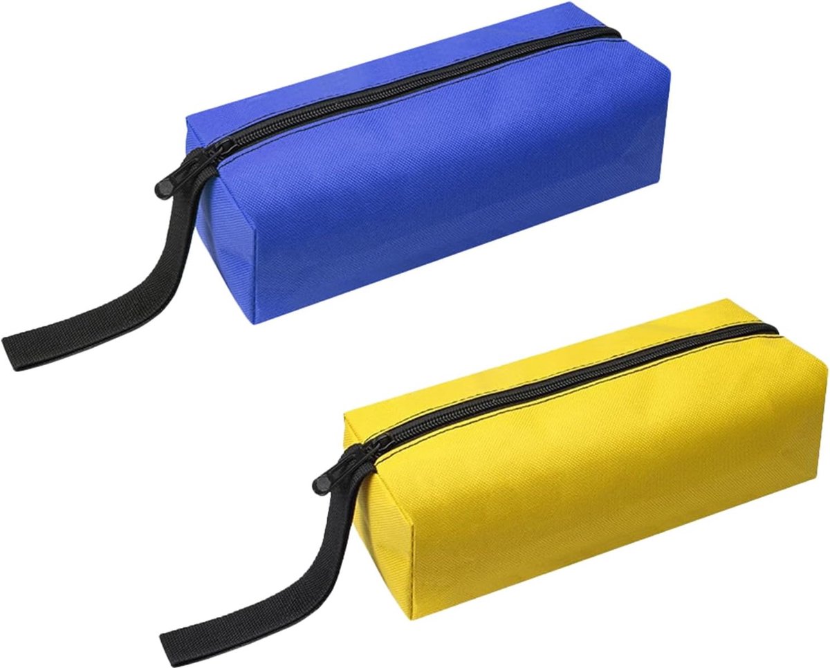 Canvas gereedschapszak set 2 stuks - Multifunctionele opbergtassen - Waterdicht en robuust - ShopVlot