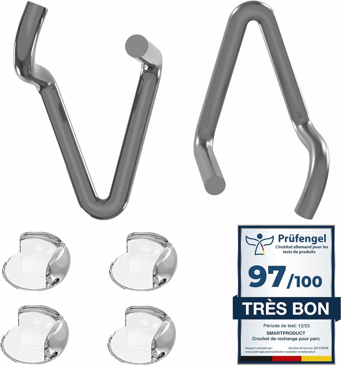Set van 2 galvaniseerde stalen hoekbeschermers - Voor meerdere dozen - Transparant PVC - ShopVlot