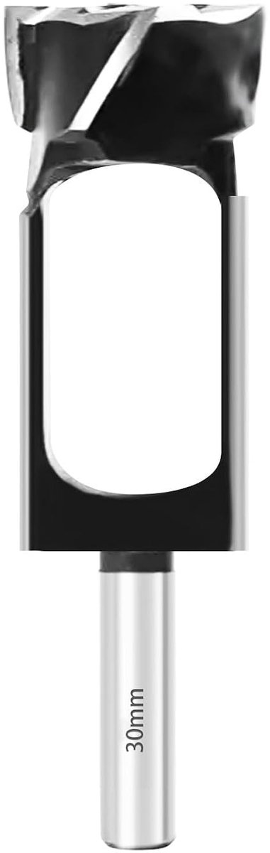 tapboor voor timmermanswerk, 8 mm, 10 mm, 12 mm, 15 mm, 20 mm, 25 mm, 30 mm, 35 mm, 40 mm, houtdeuvelsnijder tapboor, kurkboor, diepe pluggensnijder (30 mm)