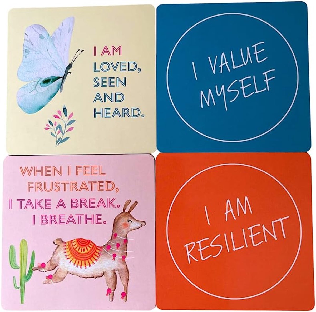 Cards for Kids - Positive Empowering Affirmation Cards for Kids, to Encourage Self-Love Self-Belief Resilience. I Am My Own Masterpiece