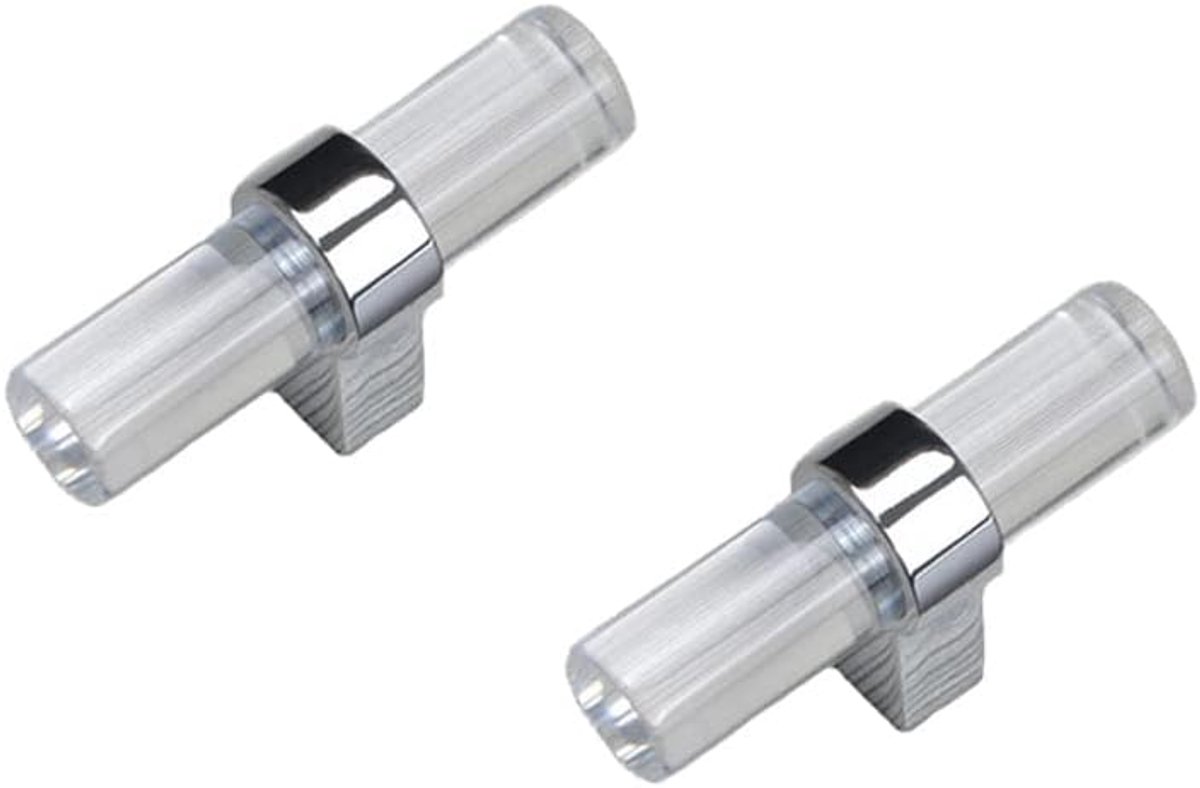 2 stuks transparante acryl keukengrepen schuifladenknoppen meubelgrepen deurknoppen handgrepen voor keukenkasten Enkel Gat