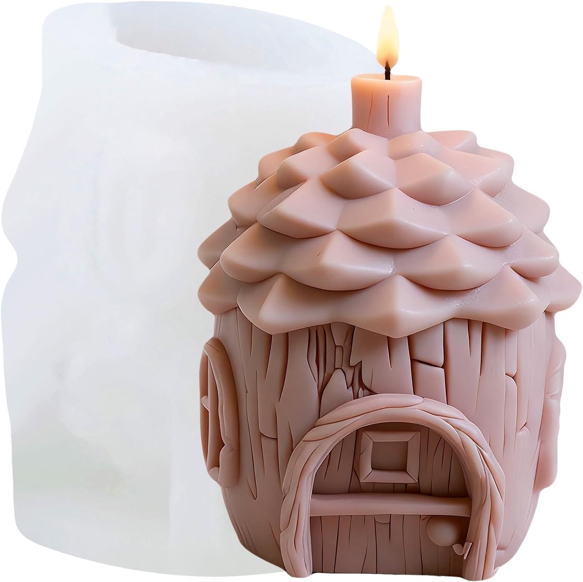 Chalet House Kaars Vorm Kruis Hars Gieten Siliconen Vorm voor Kaarsen Maken Aromatherapie Kaarsen Gypsum Klei Ambachtelijke Kaarsen Thuis Decoratie